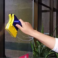 Магнитная щетка для мытья окон с двух сторон одновременно Glass Wiper