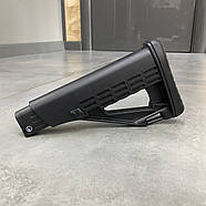 Приклад із трубою для помпових рушниць DLG Tactical TBS Solid DLG-083, Com Spec, колір – Чорний, фото 2