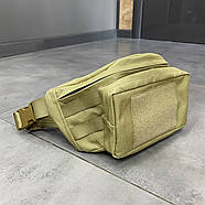 Сумка тактична з кобурою прихованого носіння, колір Койот, WINTAC, на пояс або через плече, два місця під магазини, фото 6