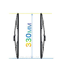 Щетка стеклоочистителя длина 330 мм ГАЗ 53 ГАЗ 66 ЗИЛ 130 или дворник  комплект-2 шт