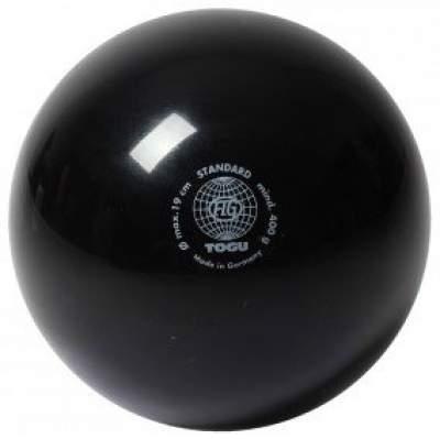 М'яч для художньої гімнастики TOGU 400 г 19см Чорний ТОГУ 445405