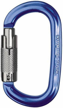 Карабін з муфтою Singing Rock Ozone Triple Lock (Blue), фото 1