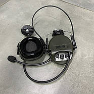 Тактичні активні навушники з мікрофоном Sordin Supreme MIL CC з ARC Rail, колір – Олива (72332-06-S), фото 10