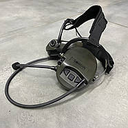 Тактичні активні навушники з мікрофоном Sordin Supreme MIL CC із заднім тримачем, колір – Олива (76332-06-S), фото 8