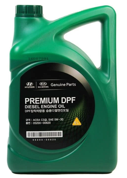 Моторна олива Hyundai /Kia Mobis Premium DPF Diesel 5W-30, (0520000620 ...