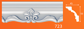 Плінтус стельовий Optima Decor 723 45*55*2000 мм