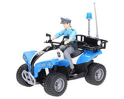 Квадроцикл Bruder з фігуркою поліцейського (63010)