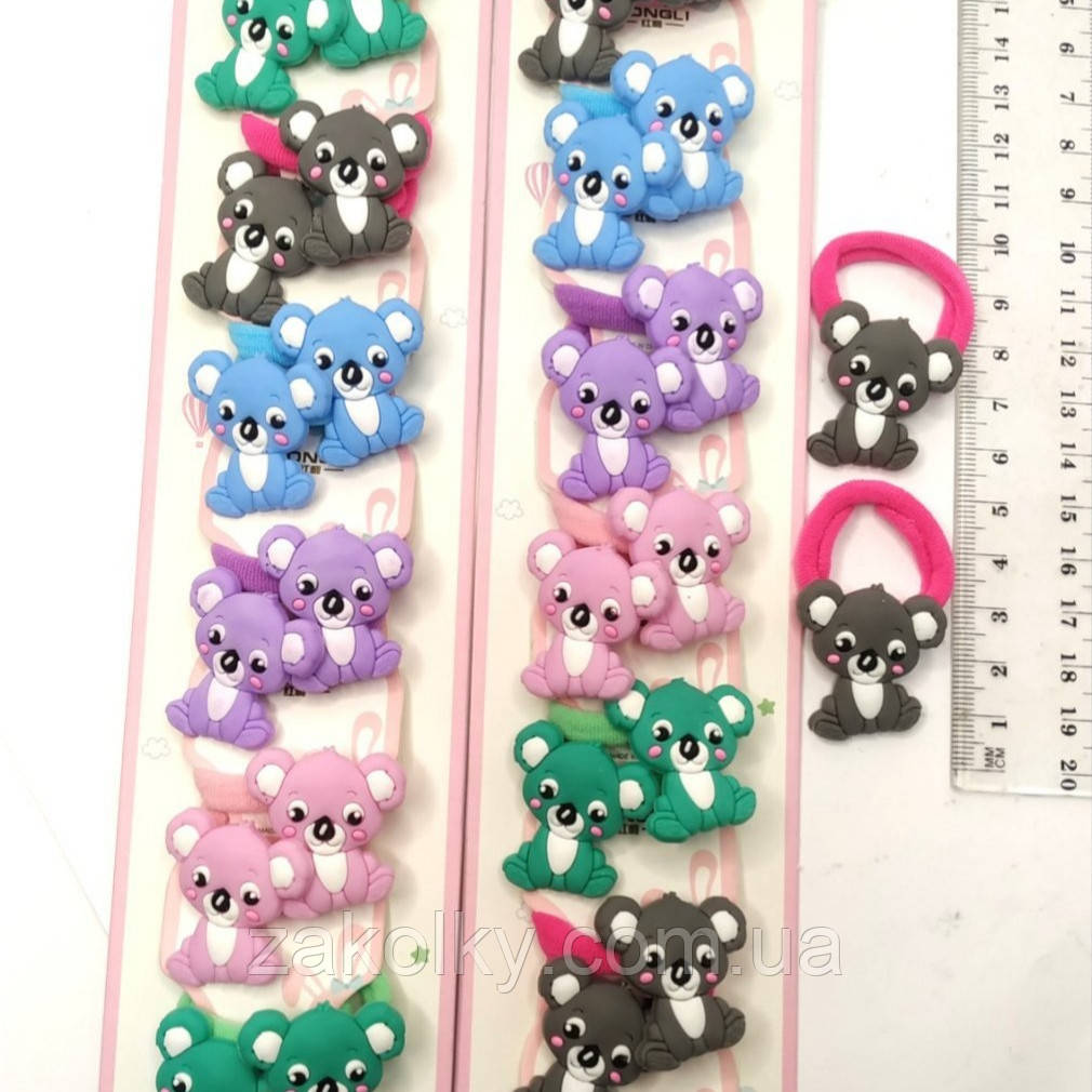 Гумки для волосся "Ведмедики".