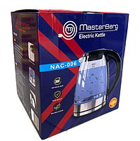 Чайник электрический стекляный Masterberg 2L NAC-006