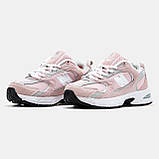 Жіночі кросівки New Balance 530 Pink Silver White, рожеві замшеві кросівки нью беленс 530 ню беланс NB 530 нб, фото 2