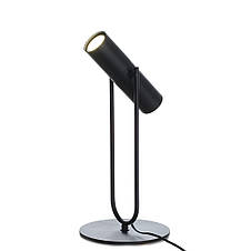 Настільна лампа чорна металева на 1 лампу GU10 19.5х45.5 см, фото 3