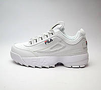 Женские кроссовки Fila Disruptor 2 White / Натуральная кожа 37 (23.5)