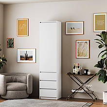 Шафа з шухлядами та полицями 2110х500х520 мм Білий