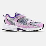 Жіночі кросівки New Balance 530 Pink Grey, рожеві шкіряні кросівки нью беленс 530 ню беланс NB 530 нб, фото 3
