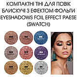 Компактні Тіні для повік Eyeshadows Foil Effect Paese 3,25g (313) rubin: mettallic, фото 5