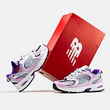 Жіночі кросівки New Balance 530 Pink Grey, рожеві шкіряні кросівки нью беленс 530 ню беланс NB 530 нб, фото 4