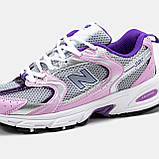 Жіночі кросівки New Balance 530 Pink Grey, рожеві шкіряні кросівки нью беленс 530 ню беланс NB 530 нб, фото 9