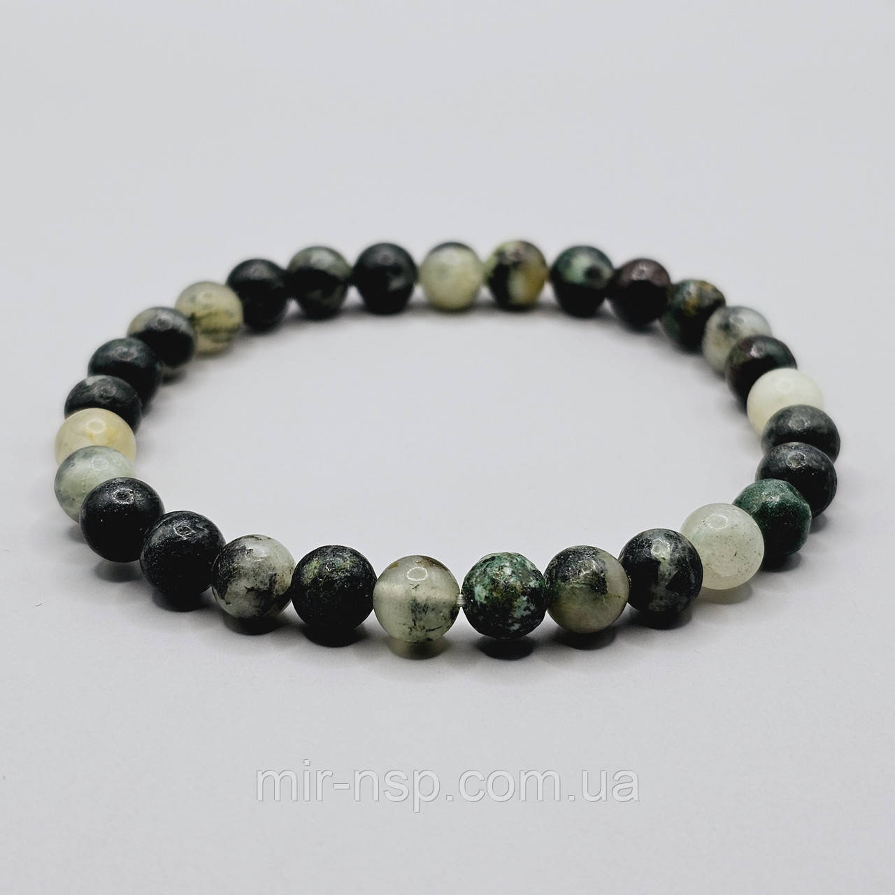 Браслет 100% натуральна хризокола 6 мм розмір 18, фото 1