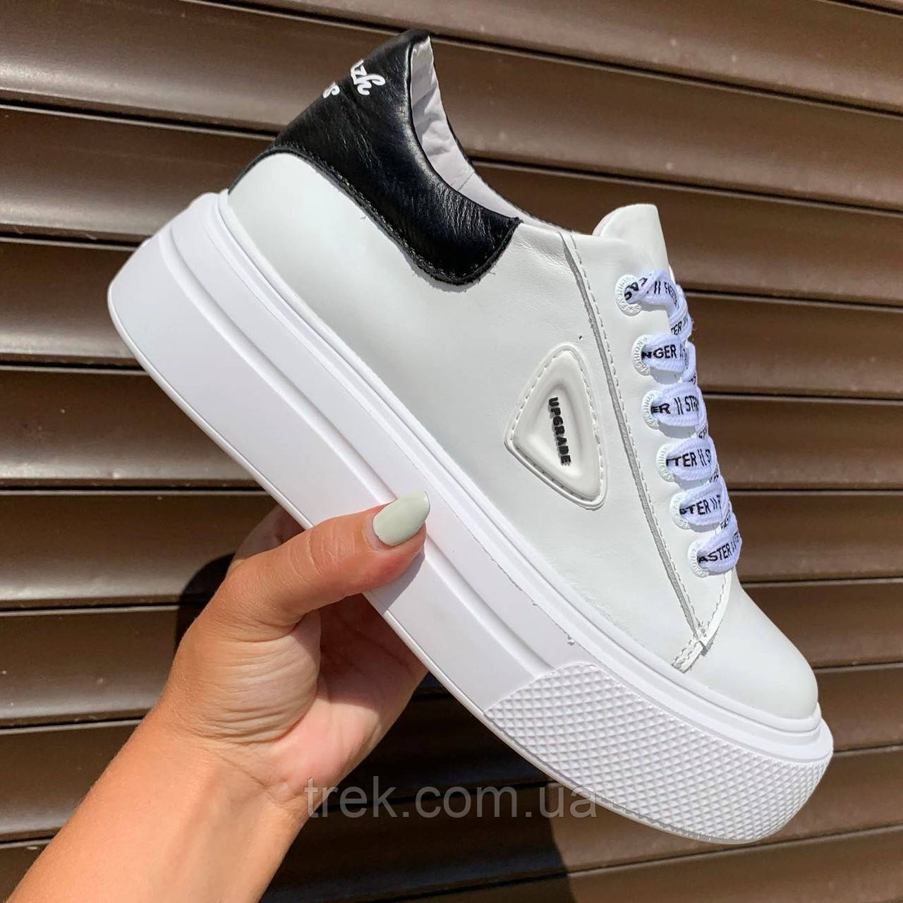 Кросівки жіночі шкіряні білі /23182/ 39р, фото 1
