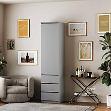 Шафа з шухлядами та полицями 2110х500х520 мм Сірий