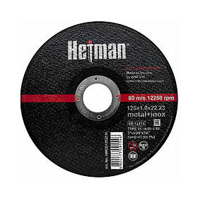 Диск обрізний Hetman по металу 125*1,0*22.23 + нерж  H/D7820