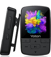 MP3-плеер YOTON Bluetooth 5.0, HiFi звук, FM-радио SD-карт до 128GB (черный)