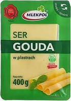 Сыр нарезка Mlekpol Gouda 400г.