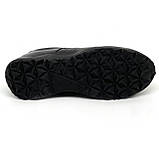 Чоловічі чорні шкіряні кросівки на шнурівці Міда весна-осінь 112227(1) розмір 40, фото 9