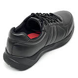 Чоловічі чорні шкіряні кросівки на шнурівці Міда весна-осінь 112227(1) розмір 40, фото 7