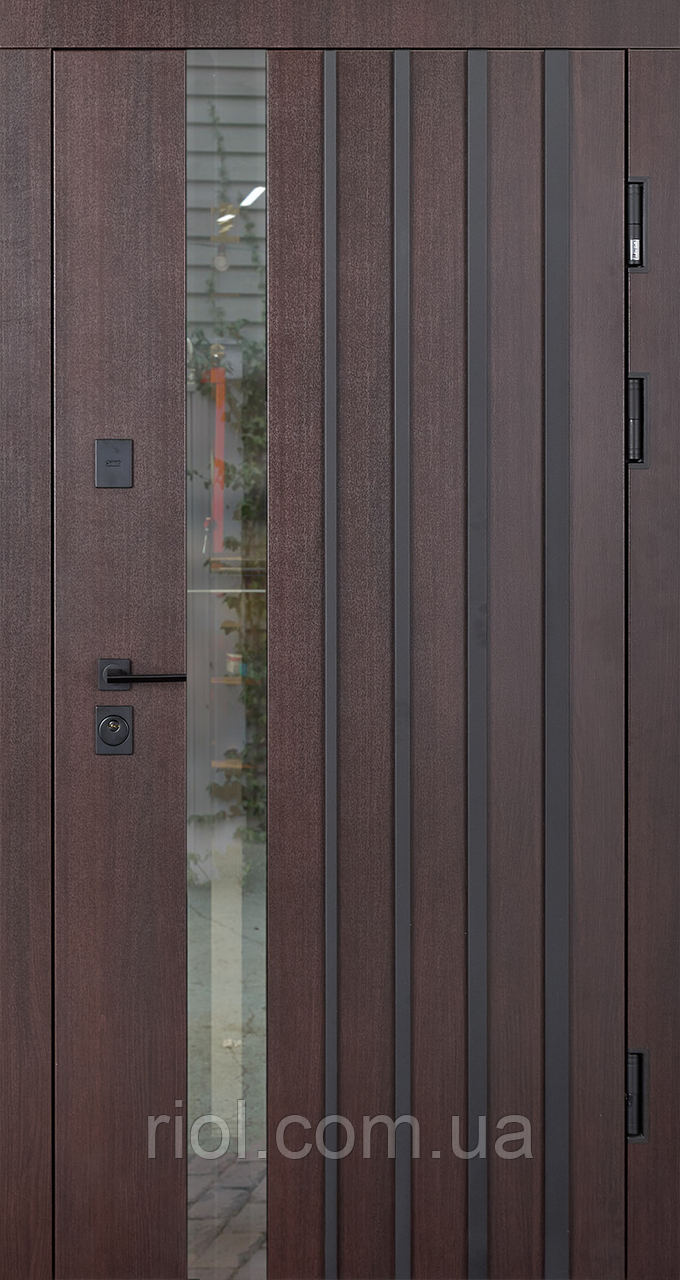 Вхідні двері з терморозривом Avenue Венге темний Гарантія 7 років, фото 1