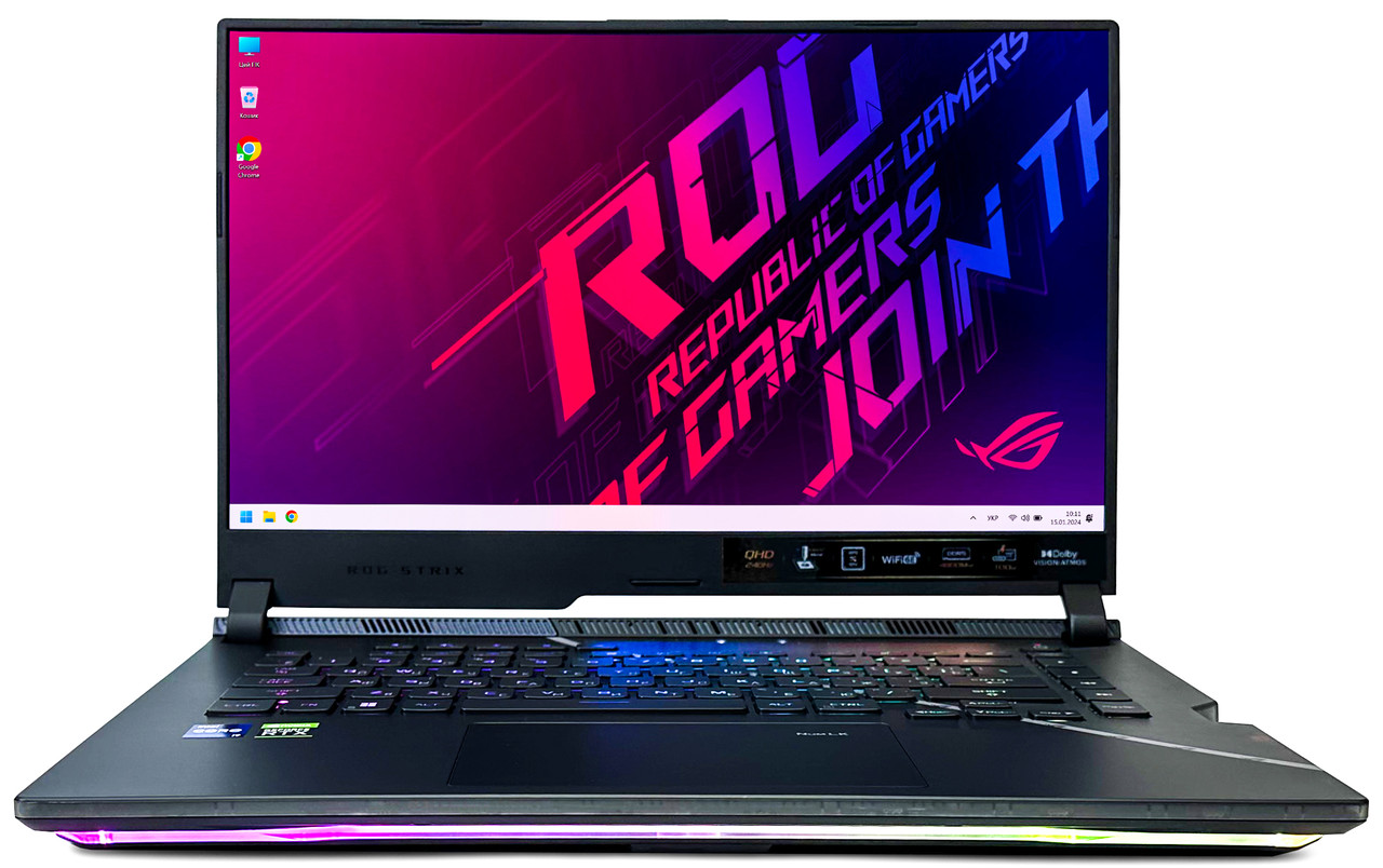 Ноутбук Asus ROG Strix SCAR 15 G533ZW: Core i9-12900H / DDR5 16 ГБ / RTX 3070 Ti, 150W /SSD 1 ТБ /15.6" QHD