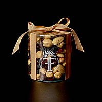 Подарочный набор с орехами и сухофруктами в маленьком тубусе 220 грамм