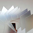 Наклейки на стіну дзеркальні акрил/хром ромб 14*8 срібло набір 12 штук 8740, фото 4