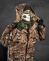 Тактическая куртка трансформер 2в1 мультикам omni-heat, пиксель зимняя, multicam, армейская британка