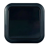 Вимикач одноклавішний накладний, зовнішній серія MAGLEV BLACK TM ''MARSHEL'' чорний, фото 2