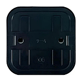 Вимикач одноклавішний накладний, зовнішній серія MAGLEV BLACK TM ''MARSHEL'' чорний, фото 3