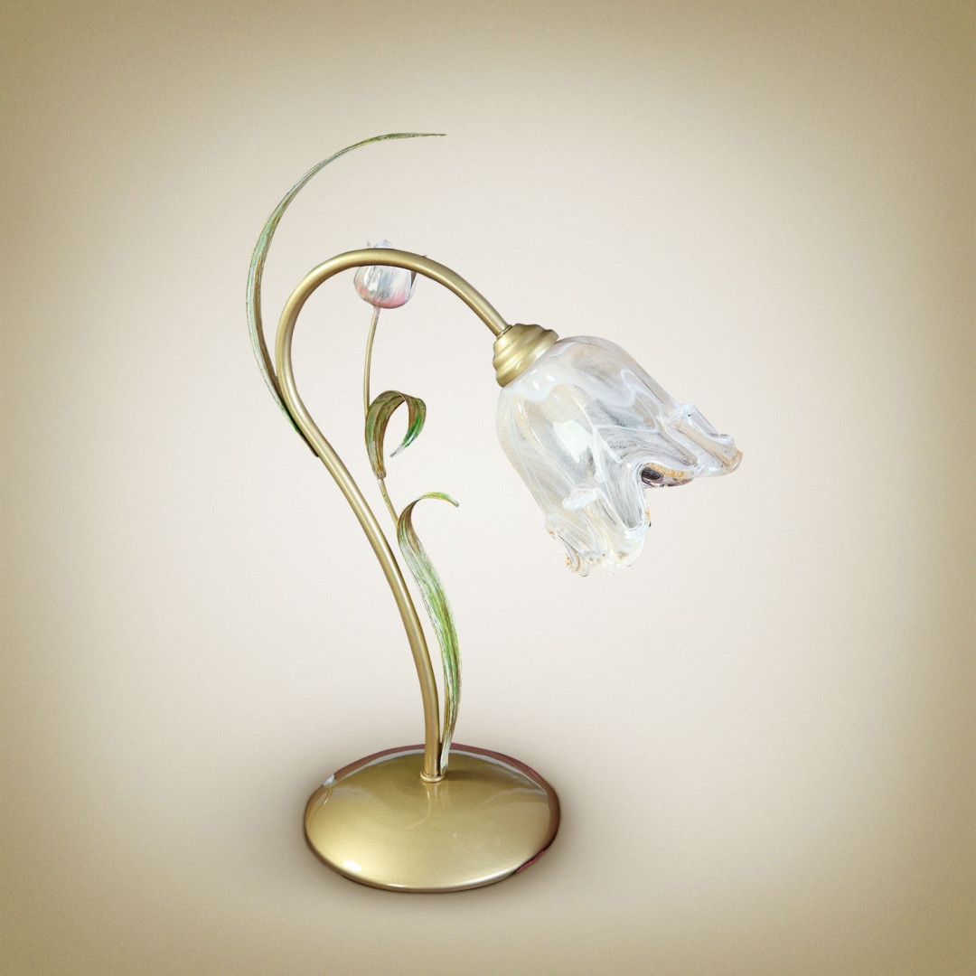 Декоративна настільна лампа E14 метал фауна лак 30х42 см