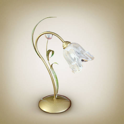 Декоративна настільна лампа E14 метал фауна лак 30х42 см, фото 1