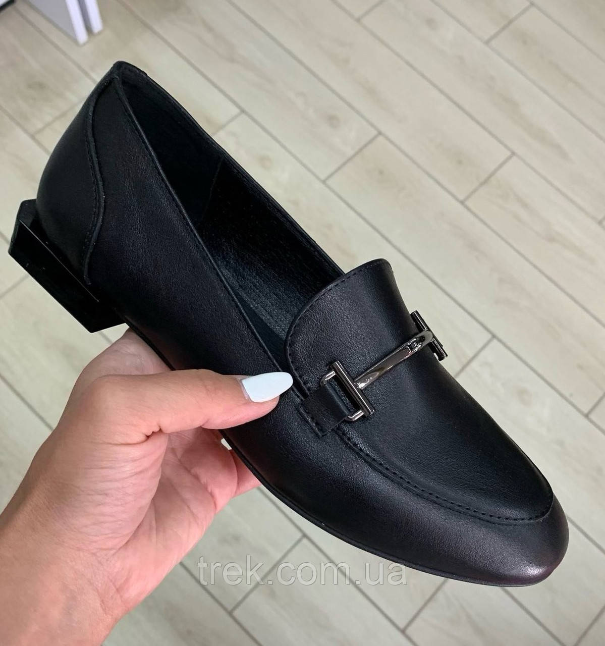 Туфлі жіночі шкіряні чорні /23158/ 40р, фото 1