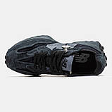 Чоловічі / жіночі кросівки New Balance 327 Black Grey, чорні замшеві кросівки нью беленс 327 NB 327 ню беланс нб, фото 8