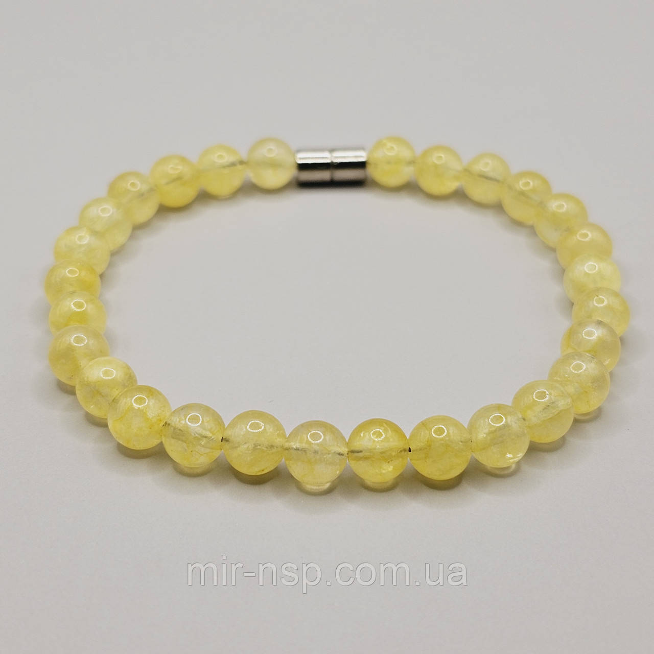 Браслет 100% натуральний Цитрин 6 мм, фото 1