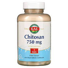 Хітозан KAL "Chitosan" 750 мг (120 вегетаріанських капсул)