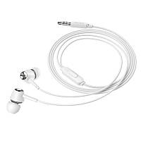 Наушники Hoco M70 Graceful universal earphones with mic White