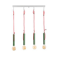 Люстра-подвес на кабеле оливка 4 лампы Е27 75х100 см