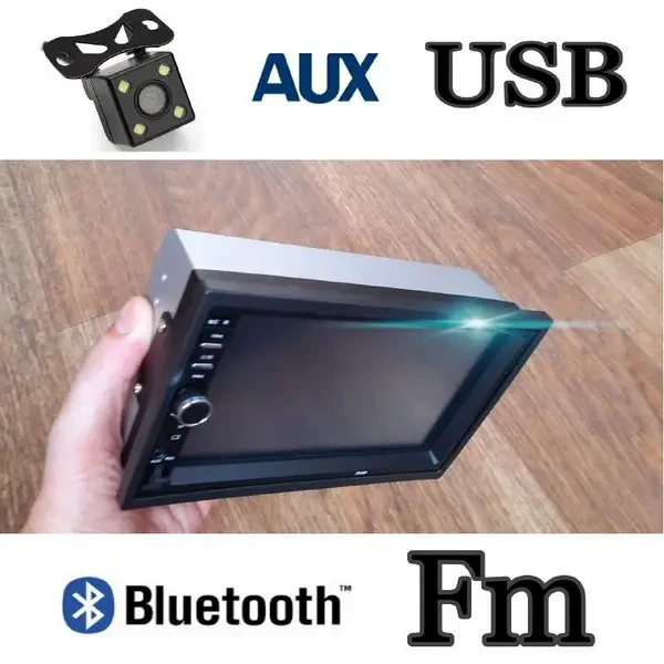 Мультимедиа в машину Bluetooth автомагнитола Автомагнитолы с экраном Pioneer 2 din USB+SD+Bluetooth топ - фото 7 - id-p2084334648
