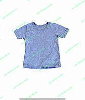 Детские футболки оптом хлопок, серая футболка детская однотонная р.28 30 32 34 36