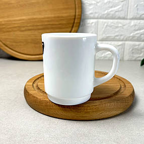 Кружка біла склокерамічна циліндрична для декорування Luminarc 250 мл (P9351), фото 1