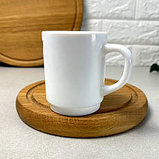 Кружка біла склокерамічна циліндрична для декорування Luminarc 250 мл (P9351), фото 3