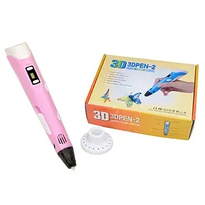 3D ручки с LCD-дисплеем для детского творчества 3D ручка и комплектующие для рисования розовая 3D pen топ - фото 4 - id-p2084334692