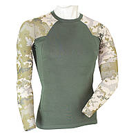 МІЛІТАРКА™ тактична сорочка Рашгард довгий рукав олива / ММ-14